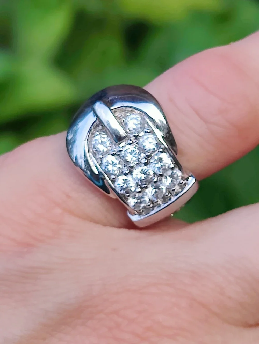 🔥 Heavy Sterling Silver 925 RF Belt Buckle Ring